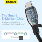 Baseus Pudding Series USB-C to USB-C 100W Fast Charging Cable 2M Cluster Black - Image 5