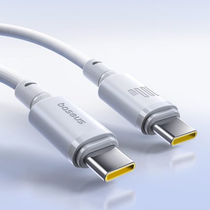Baseus 100W USB-C Cable braided 2M white