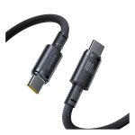 Baseus New Braided 100W USB-C to USB-C Fast Charging Cable Cosmic Black 2M - Image 2