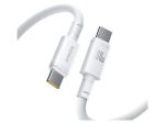 Baseus New Braided USB-C to USB-C 100W Cable 2M White - Image 2