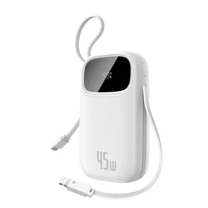 Baseus 20000mAh Power Bank 45W EnerFill FC31 Moon White front view