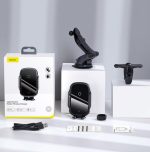 Baseus wireless car charger holder charging phone with 15W fast charging