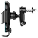 Baseus wireless car charger holder holding smartphone in car