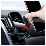 Baseus wireless car charger holder side profile with LED indicator