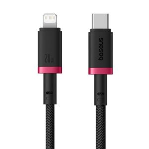 Baseus Dura USB-C to Lightning cable 1M - Red and Black braided