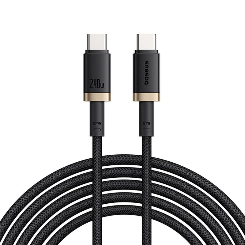 Baseus Tungsten Gold 240W USB-C cable - one of the best charging cables in Nigeria