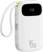 Baseus EnerFill FC31 Qpow 3 Digital Display Power Bank 20000mAh, 45W, Moon White - Image 2