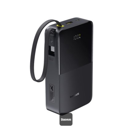 Baseus EnerFill FC51 Bipow2 Pro 20000mAh power bank with built in cable, Cosmic Black