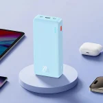 Baseus Airpow Fast Charge Power Bank 20000mAh 20W Galaxy Blue with USB to Type-C 50cm white cable
