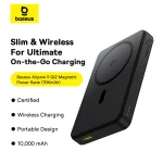 Baseus EnerFill FM12 Qi2 magnetic power bank with USB-C cable - product view 4