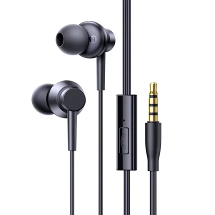 Baseus wired earphones Nigeria: Encok HZ11 black in-ear earphones with 3.5mm jack and mic
