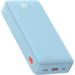 Baseus Airpow 20000mAh 20W power bank in Galaxy Blue, front and ports view