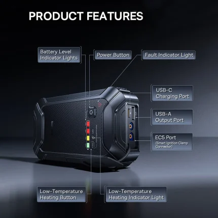 Baseus PrimeTrip VJ1 car jump starter with smart clamps